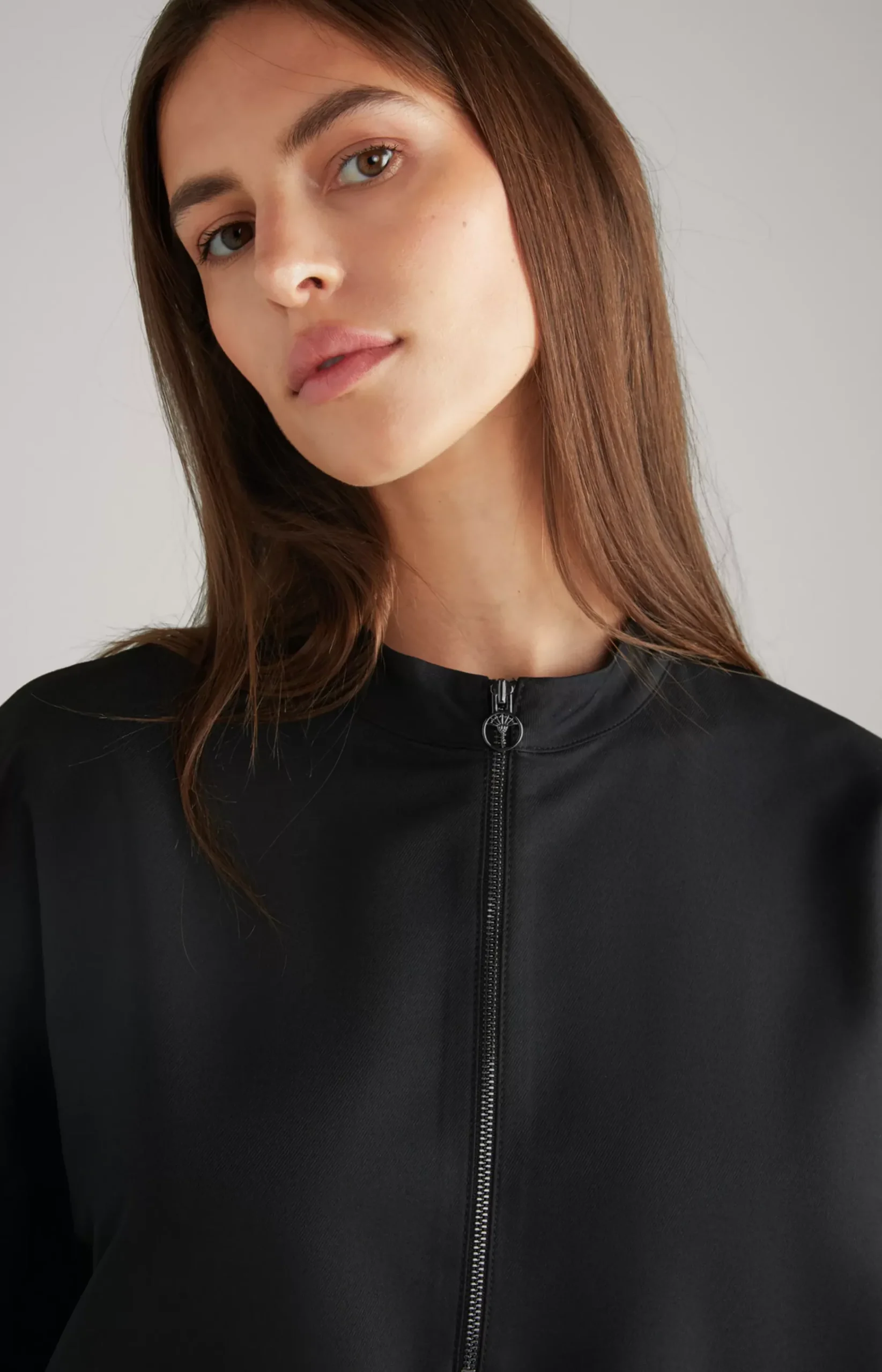 Twill Dress in Black