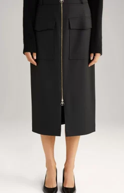 Twill Skirt in Black