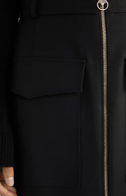 Twill Skirt in Black