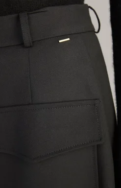 Twill Skirt in Black