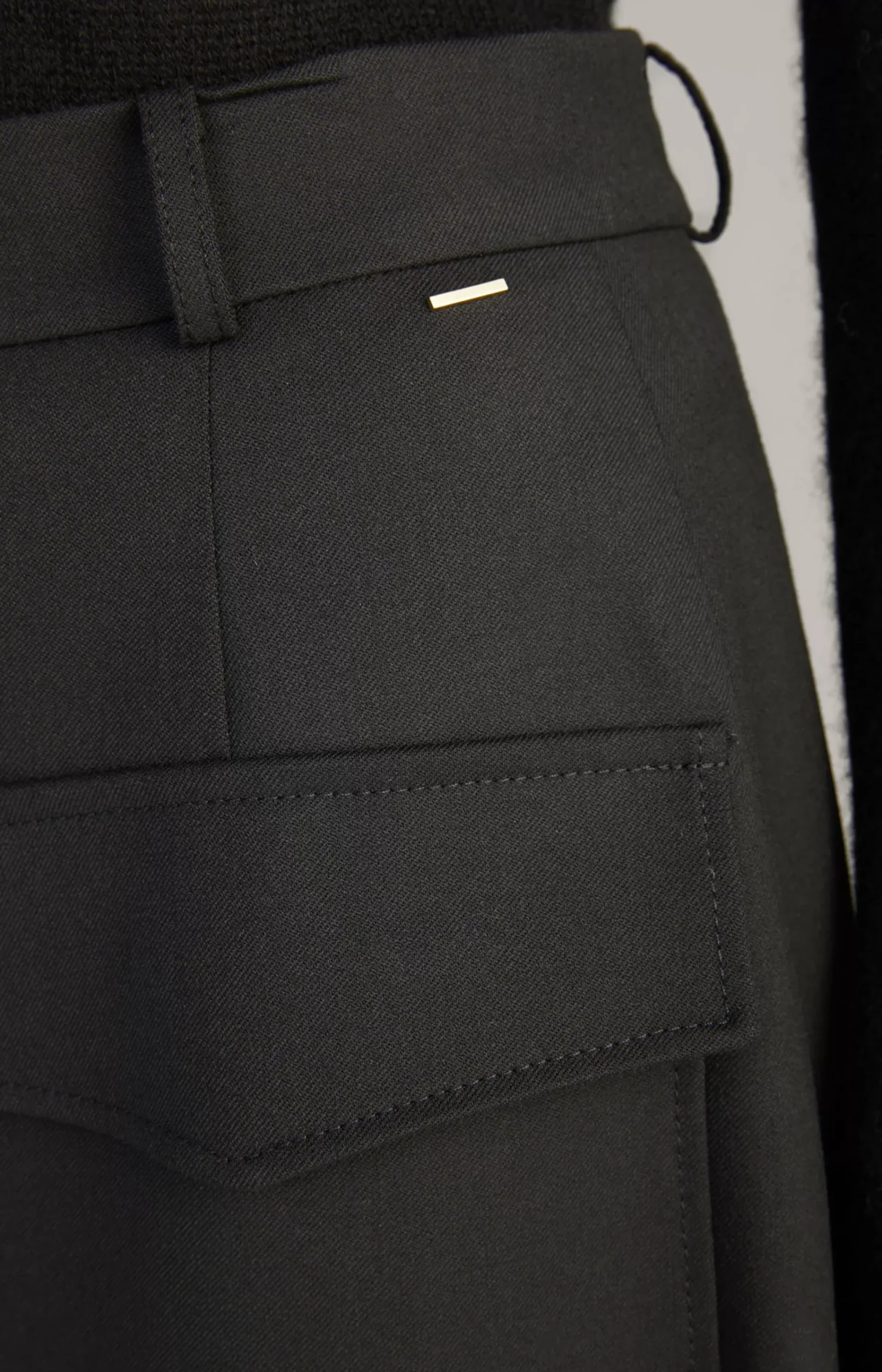 Twill Skirt in Black