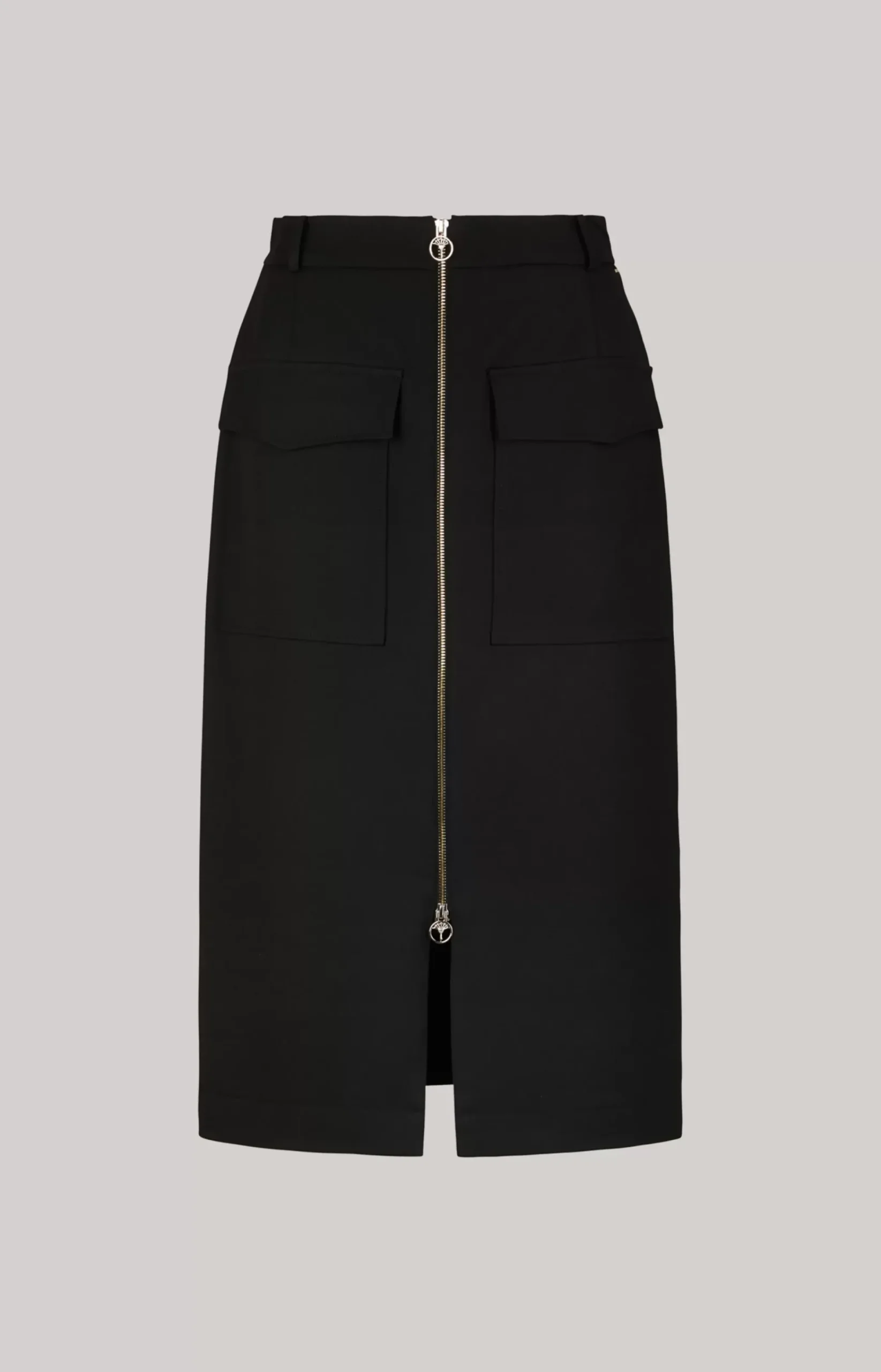 Twill Skirt in Black