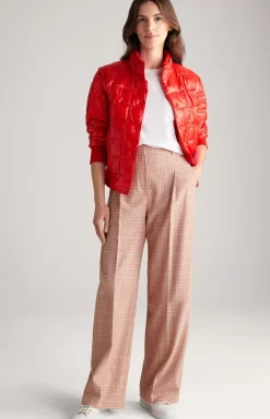 Twill trousers in Beige/Red Check