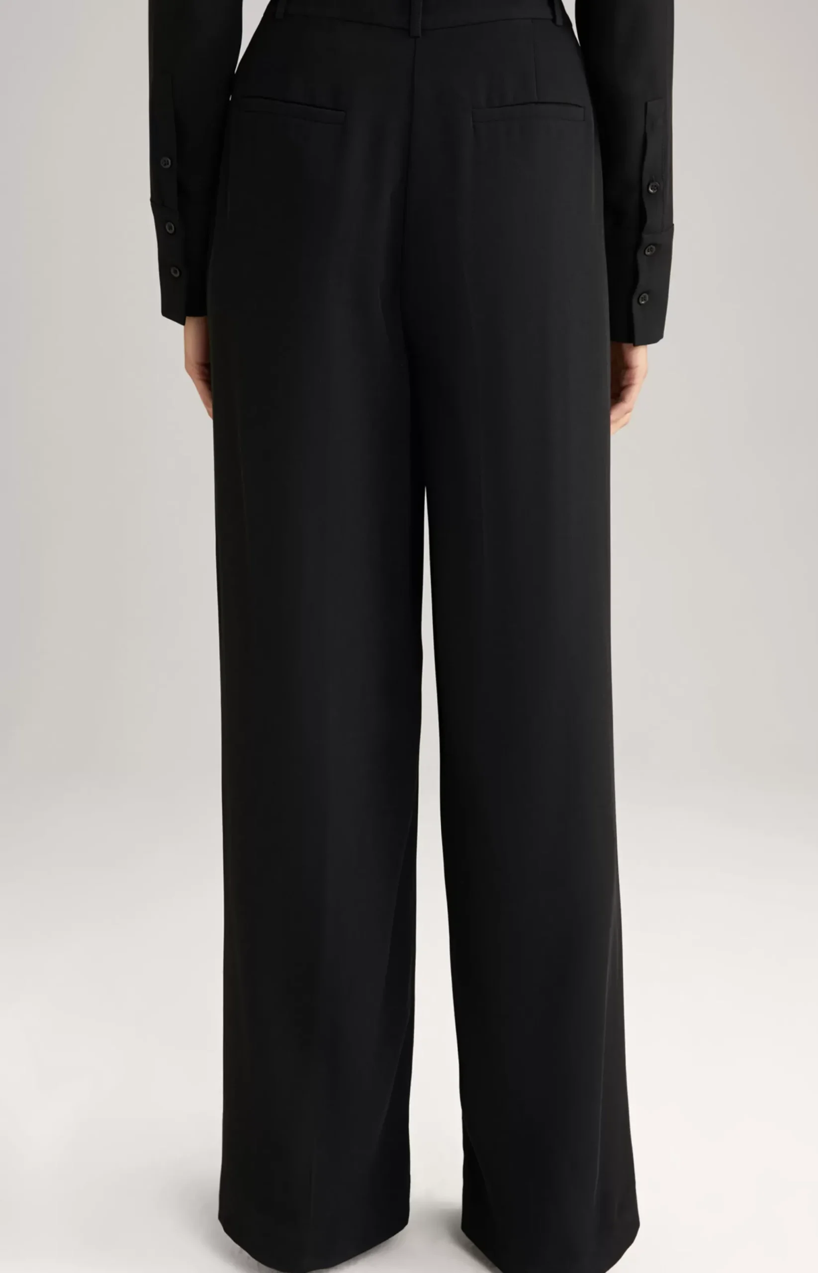 Twill Trousers in Black