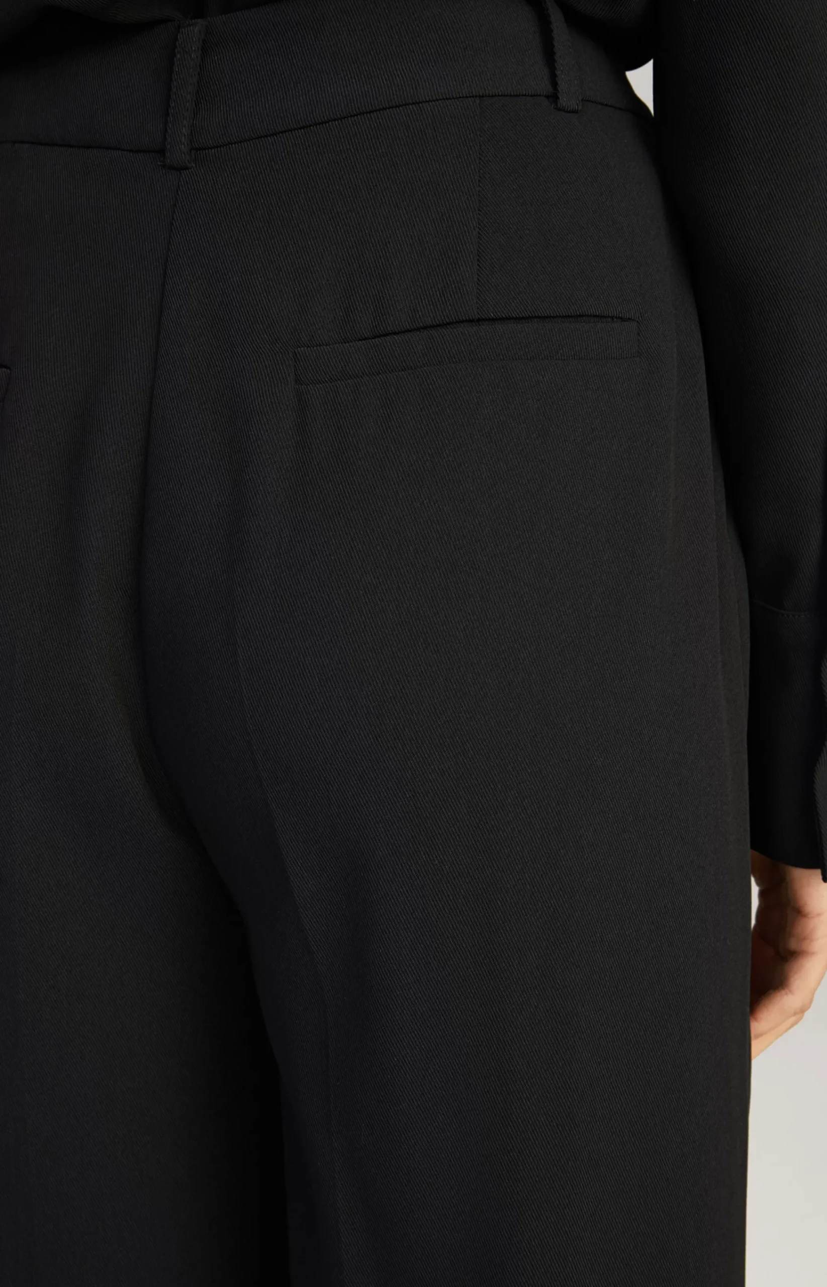 Twill Trousers in Black