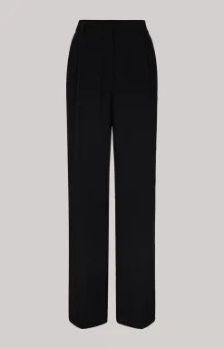 Twill Trousers in Black