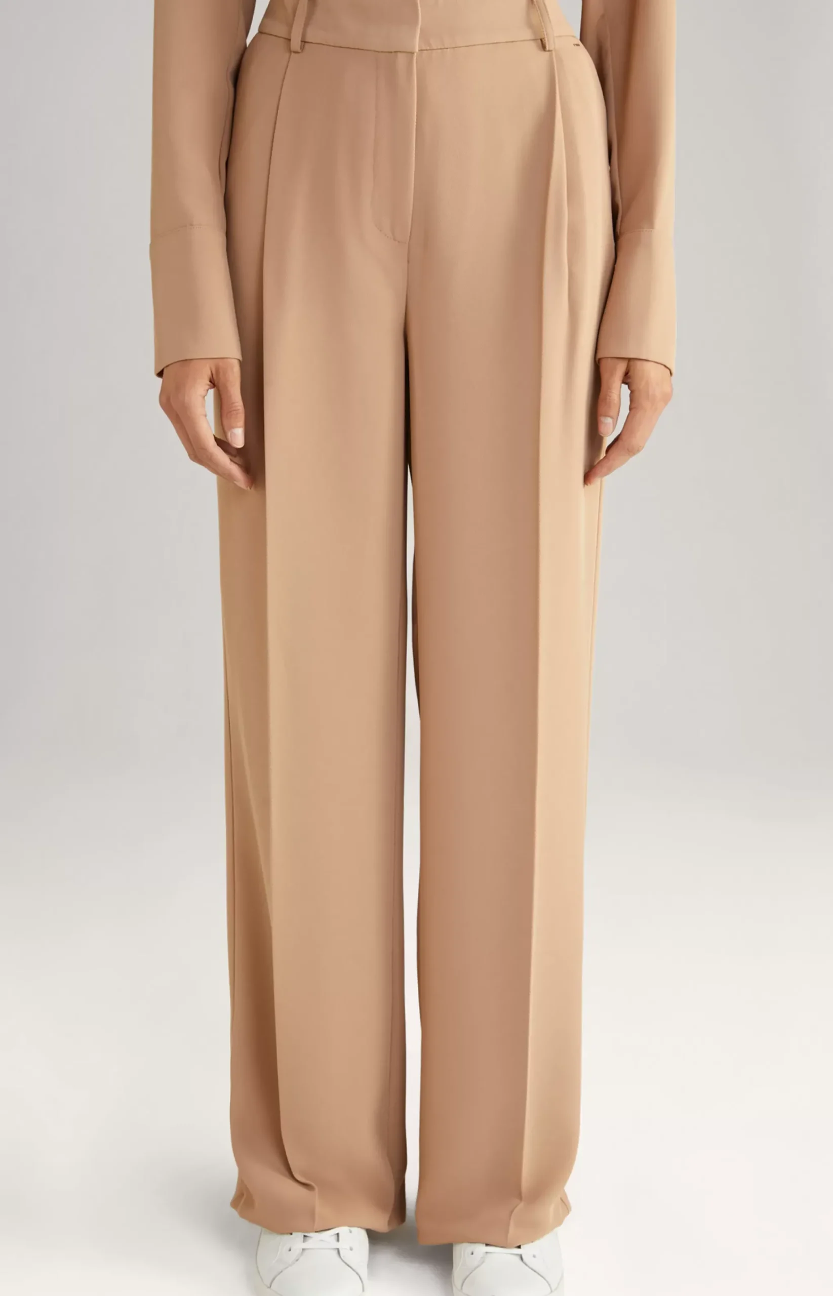 Twill Trousers in Camel