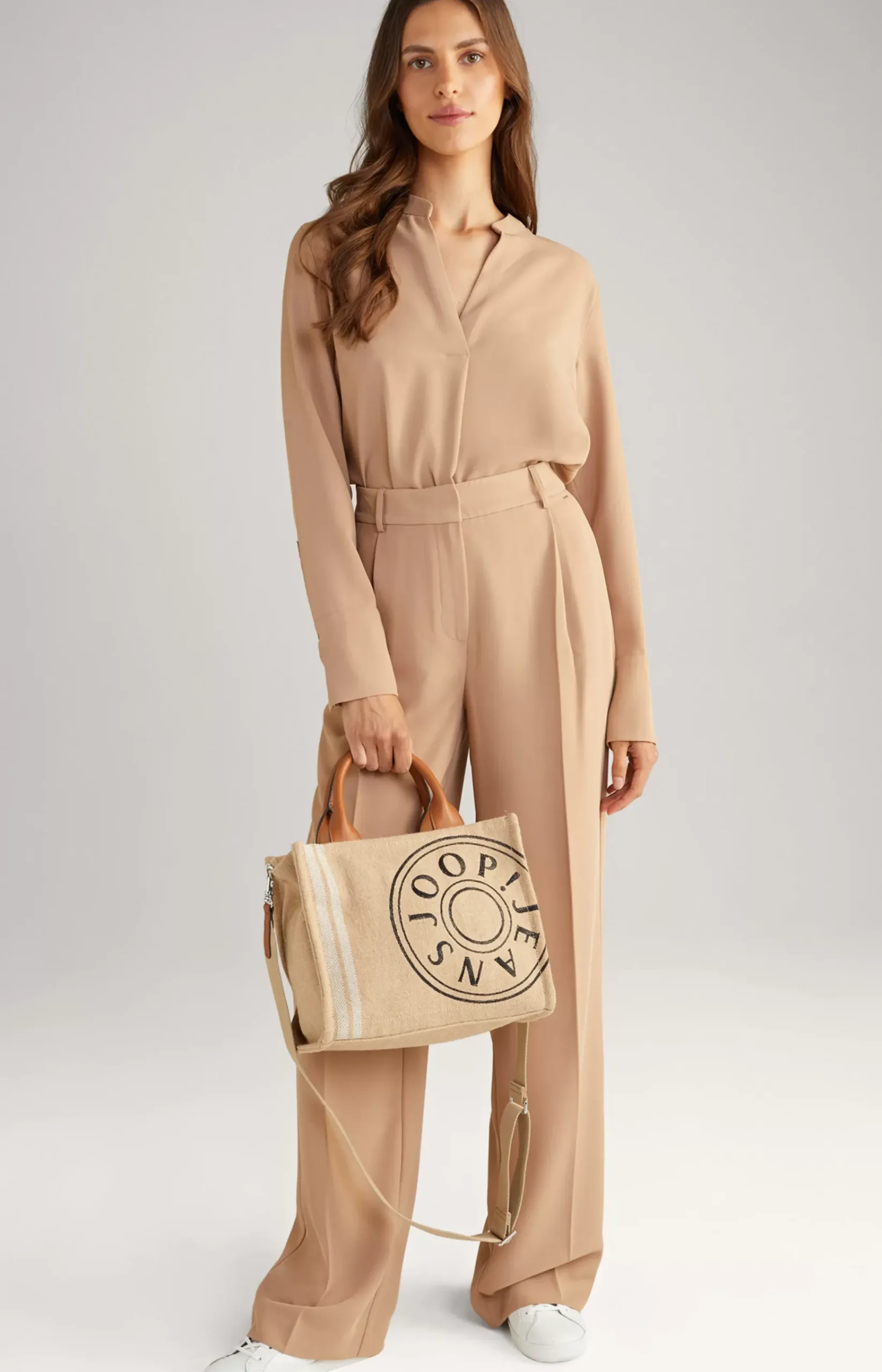 Twill Trousers in Camel