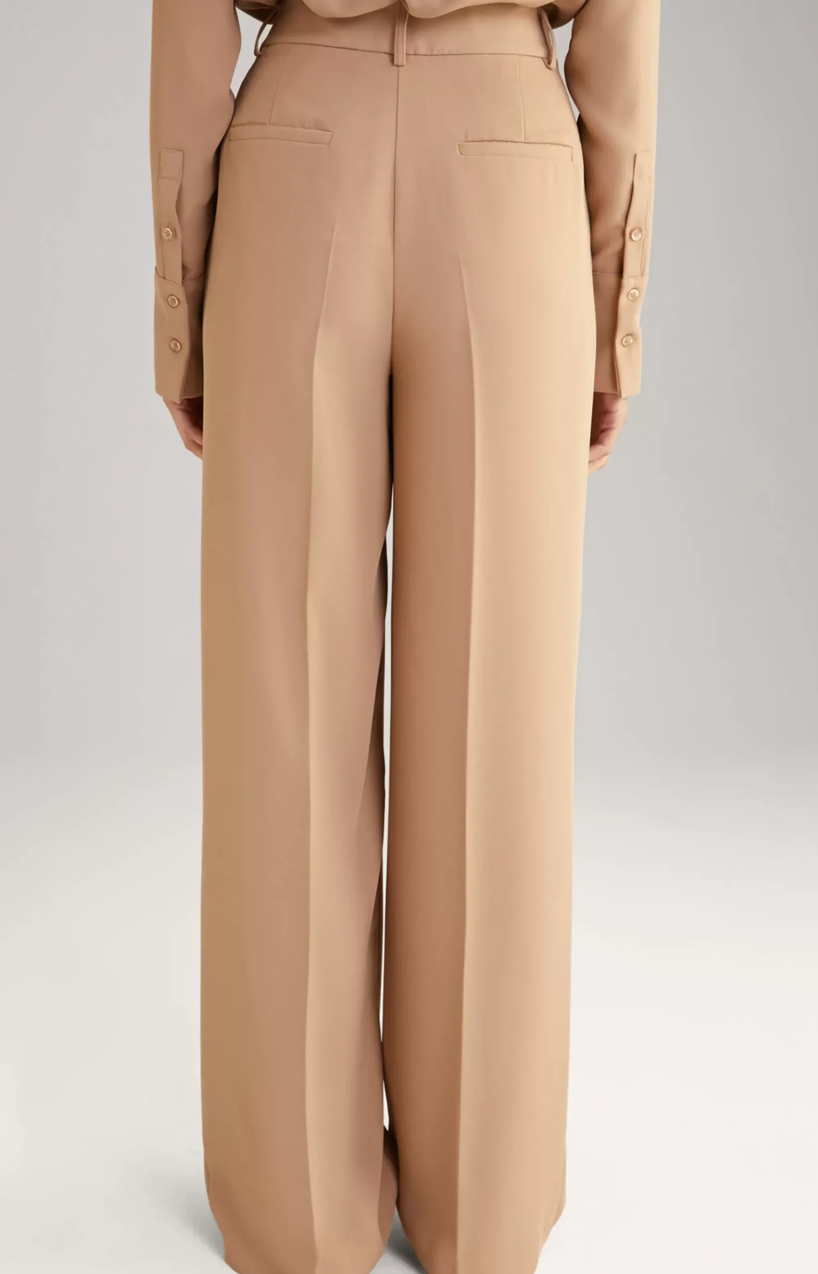 Twill Trousers in Camel