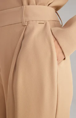Twill Trousers in Camel