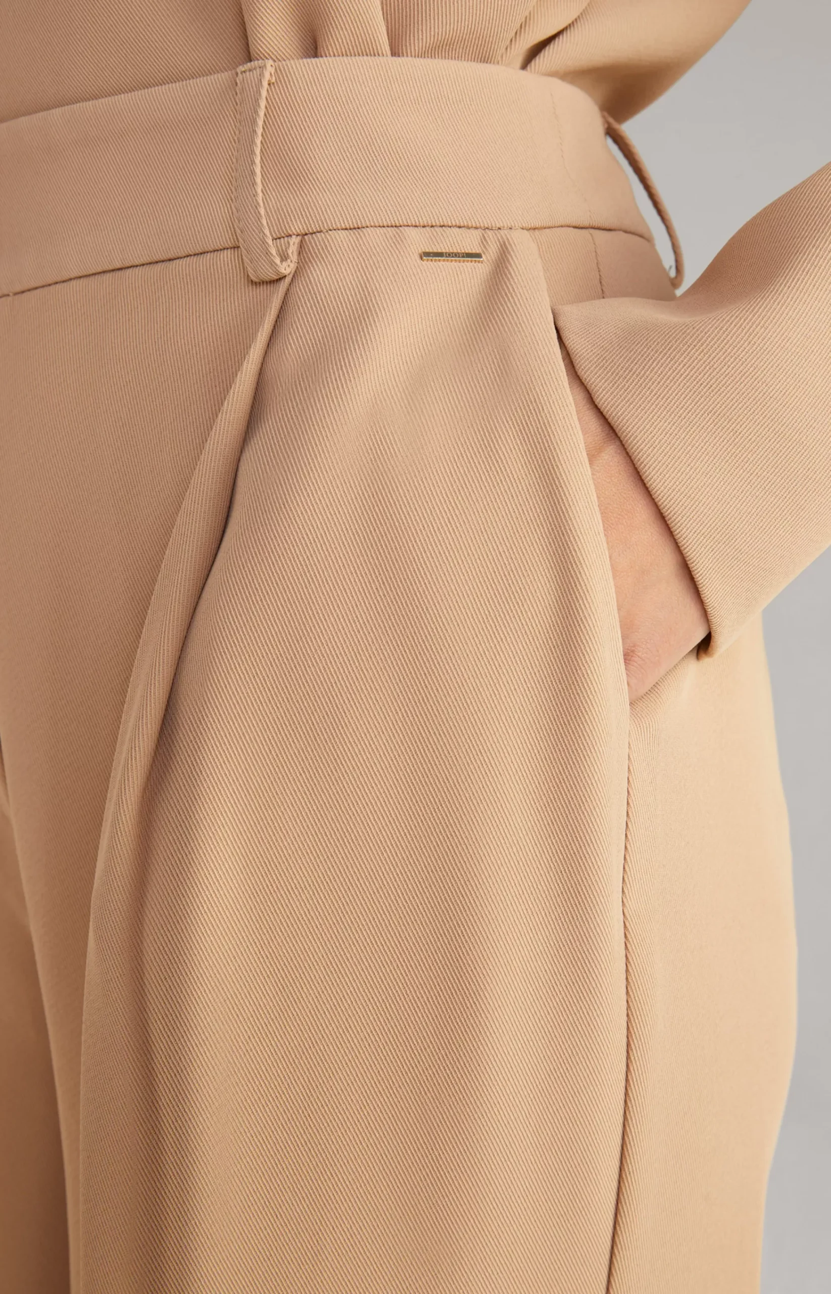 Twill Trousers in Camel