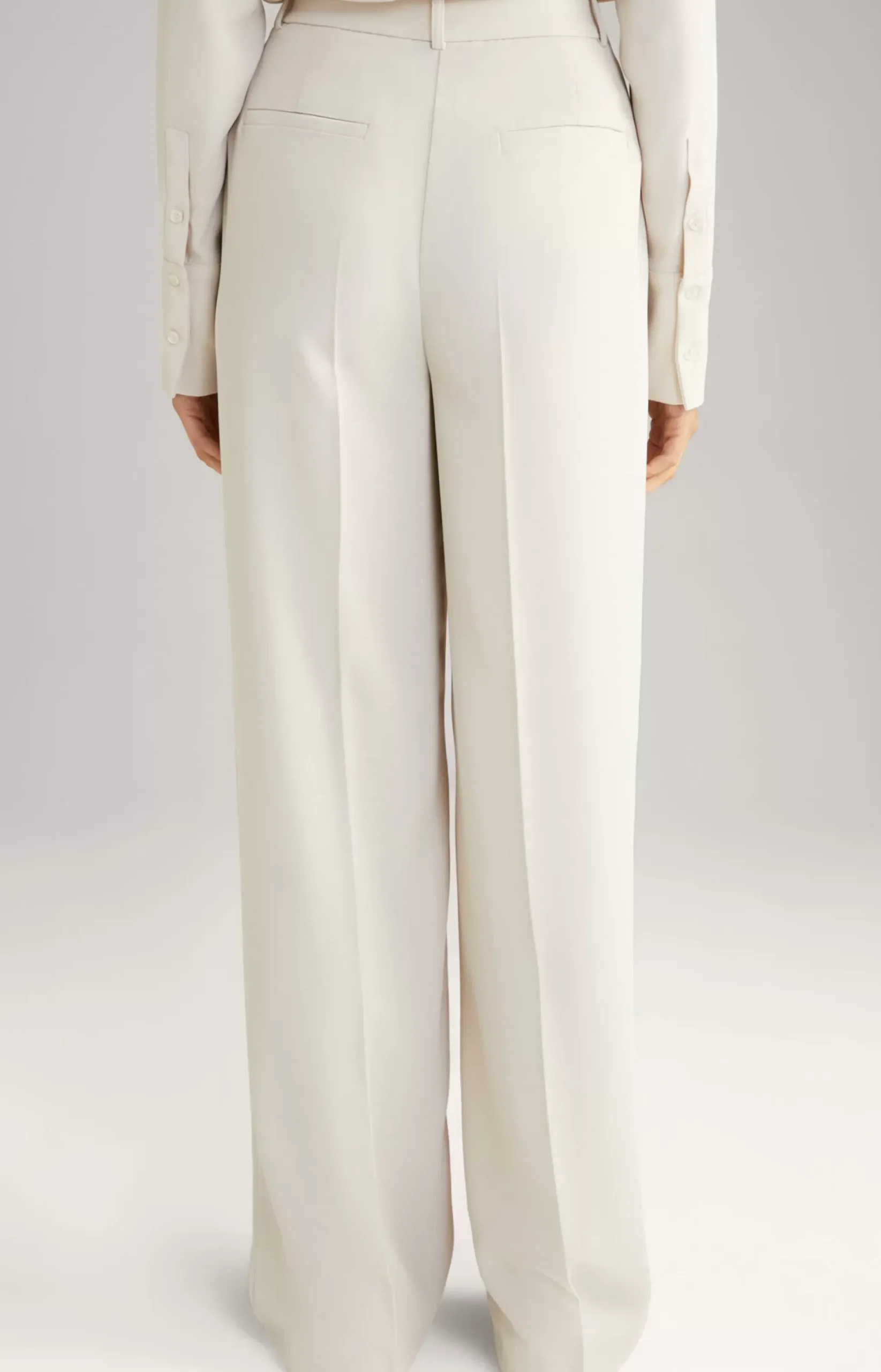 Twill Trousers in Cream