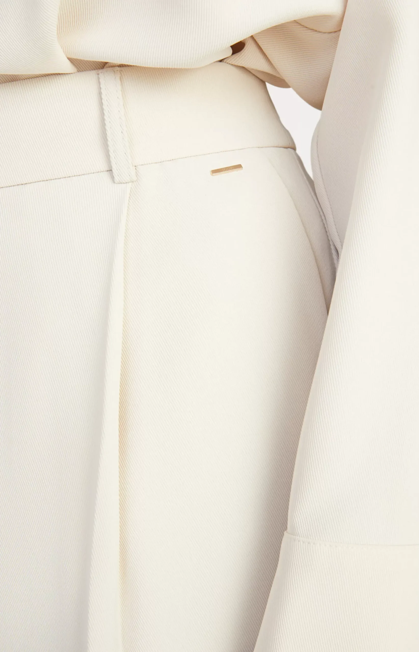 Twill Trousers in Cream