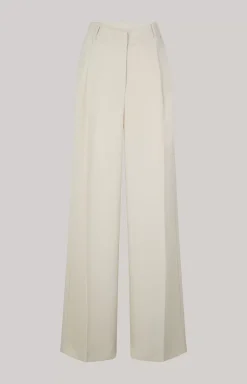 Twill Trousers in Cream