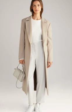 Twill Trousers in Grey/Beige