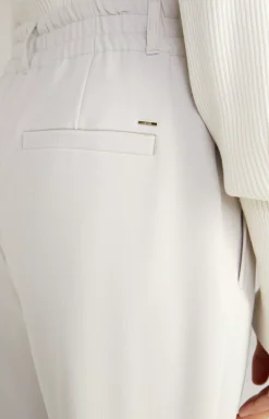 Twill Trousers in Grey/Beige