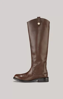 Unico Tori Riding Boots in Dark Brown