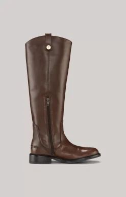 Unico Tori Riding Boots in Dark Brown