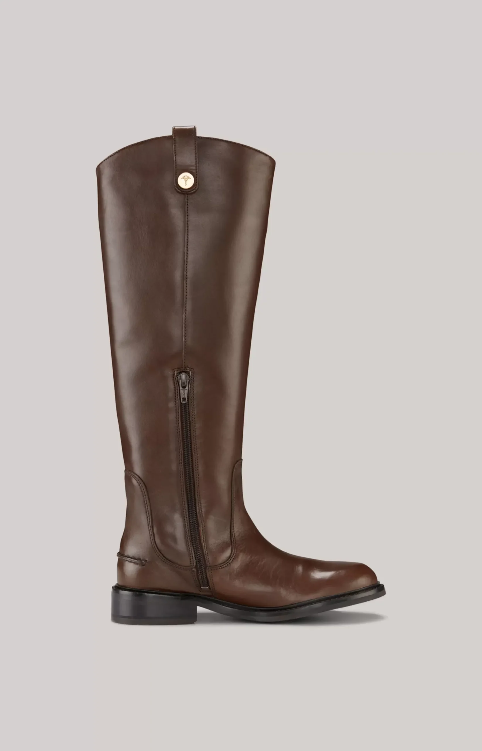 Unico Tori Riding Boots in Dark Brown