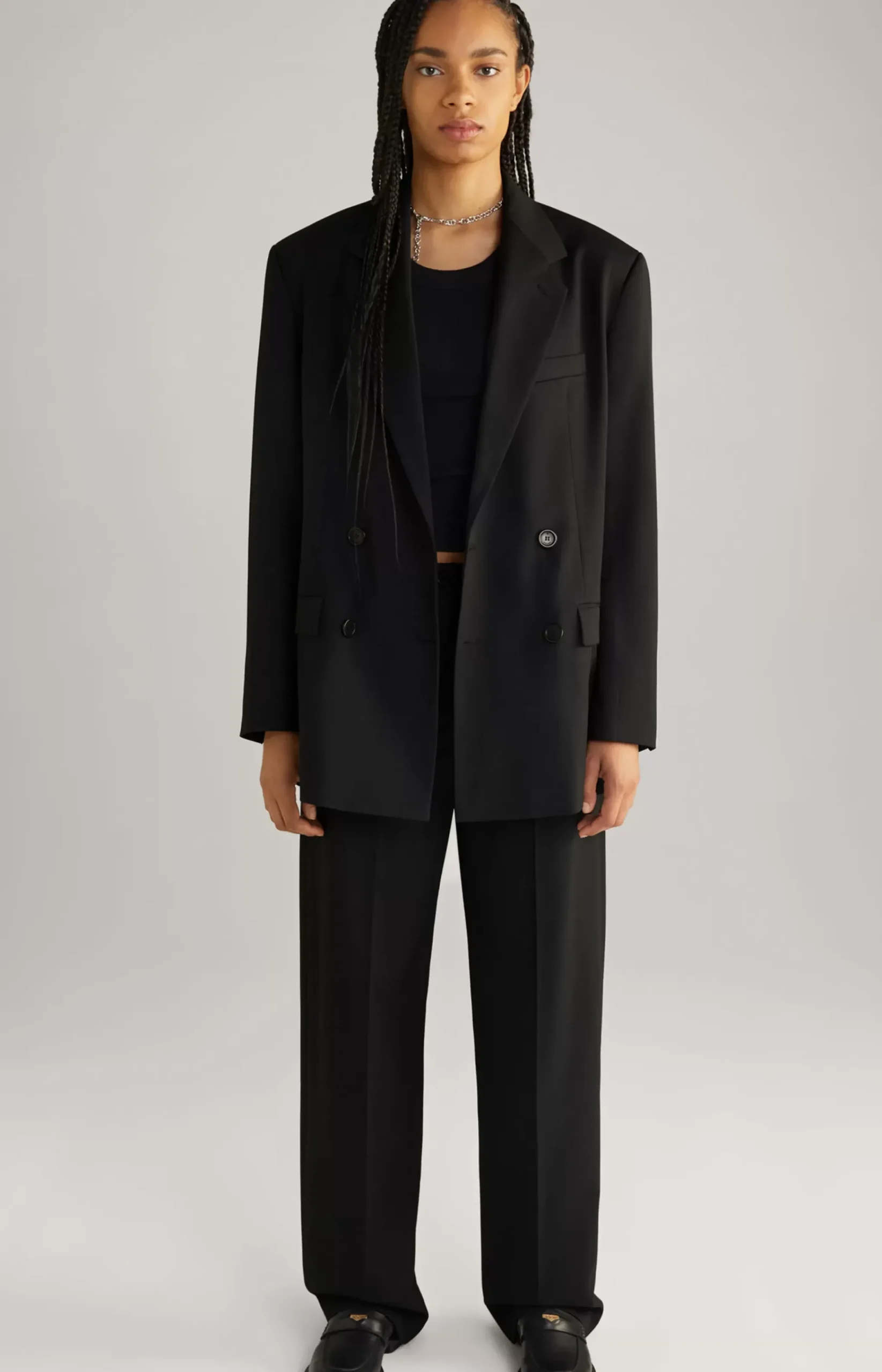 Unisex Boyfriend Blazer in Black