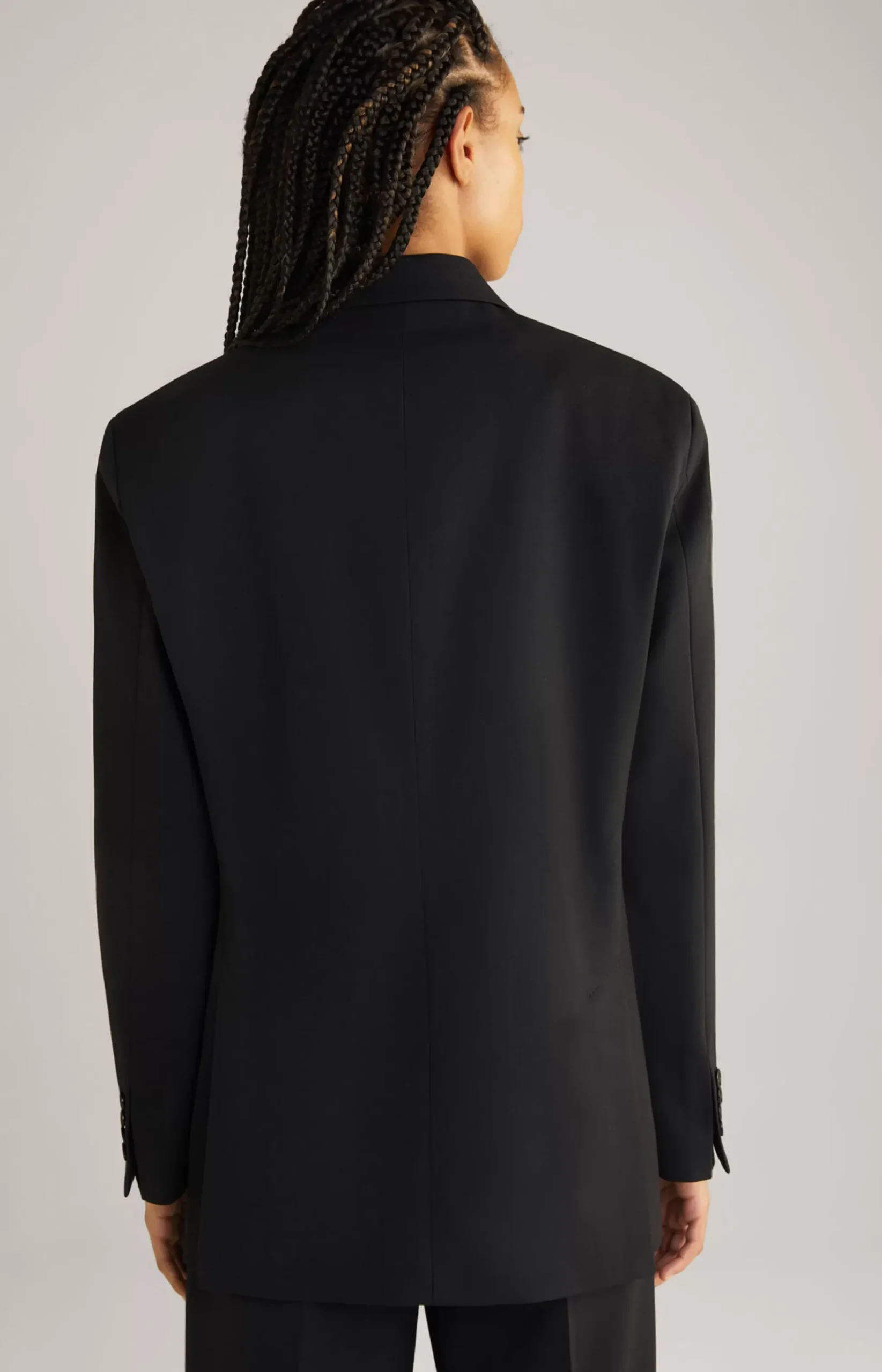 Unisex Boyfriend Blazer in Black