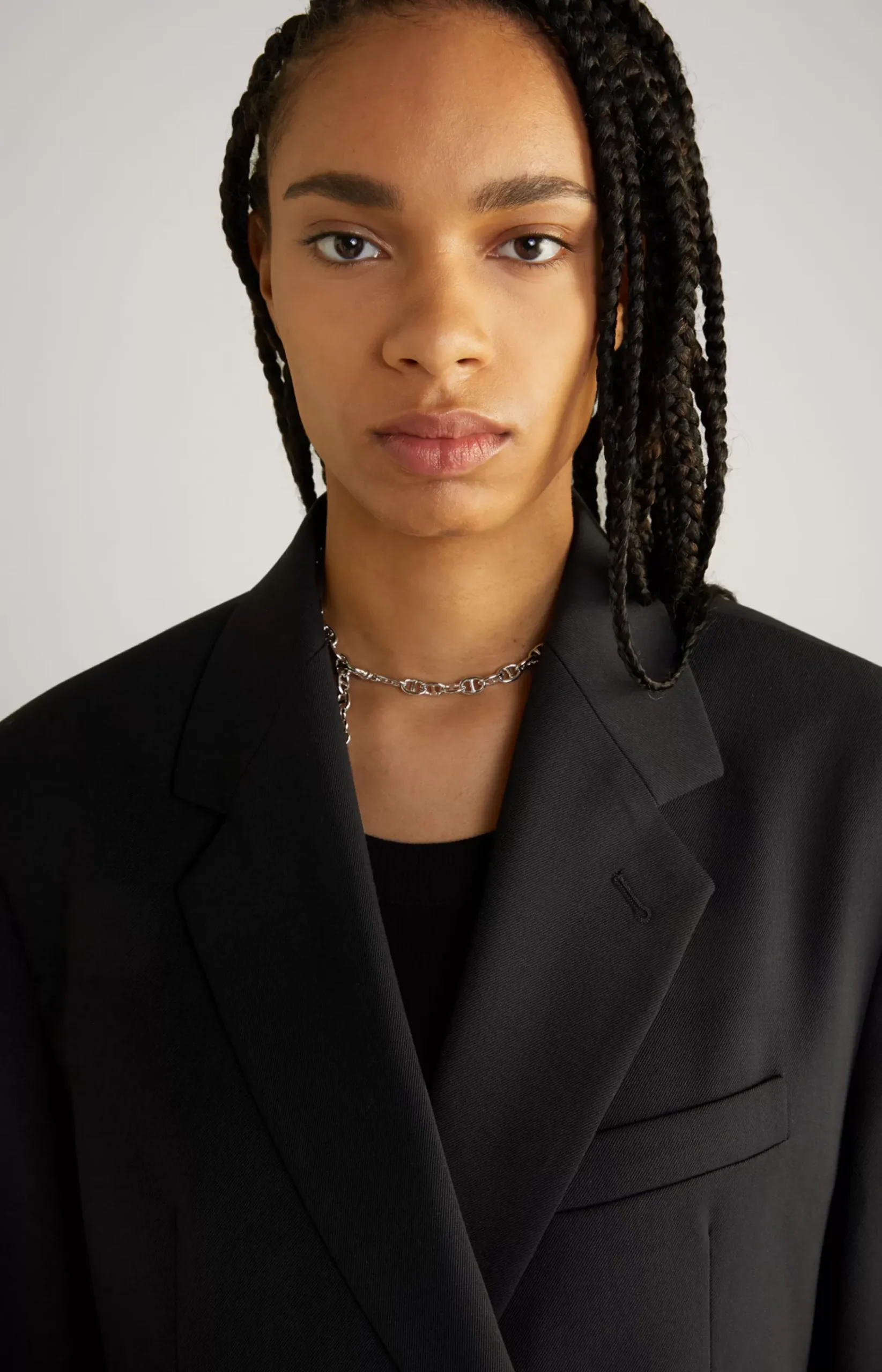 Unisex Boyfriend Blazer in Black