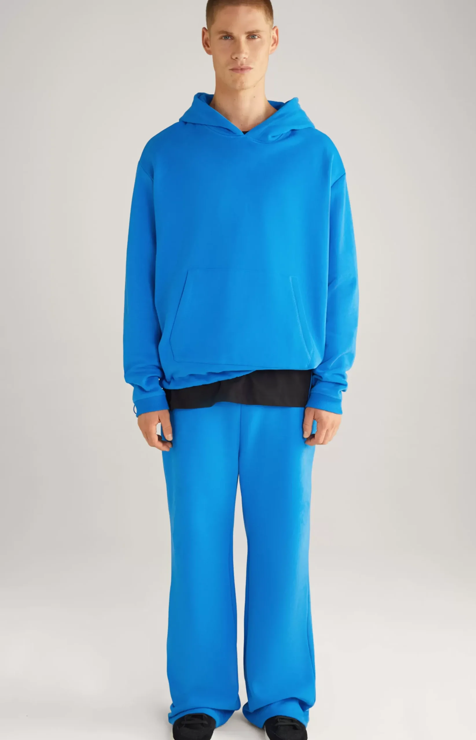 Unisex Cotton Hoodie in Blue