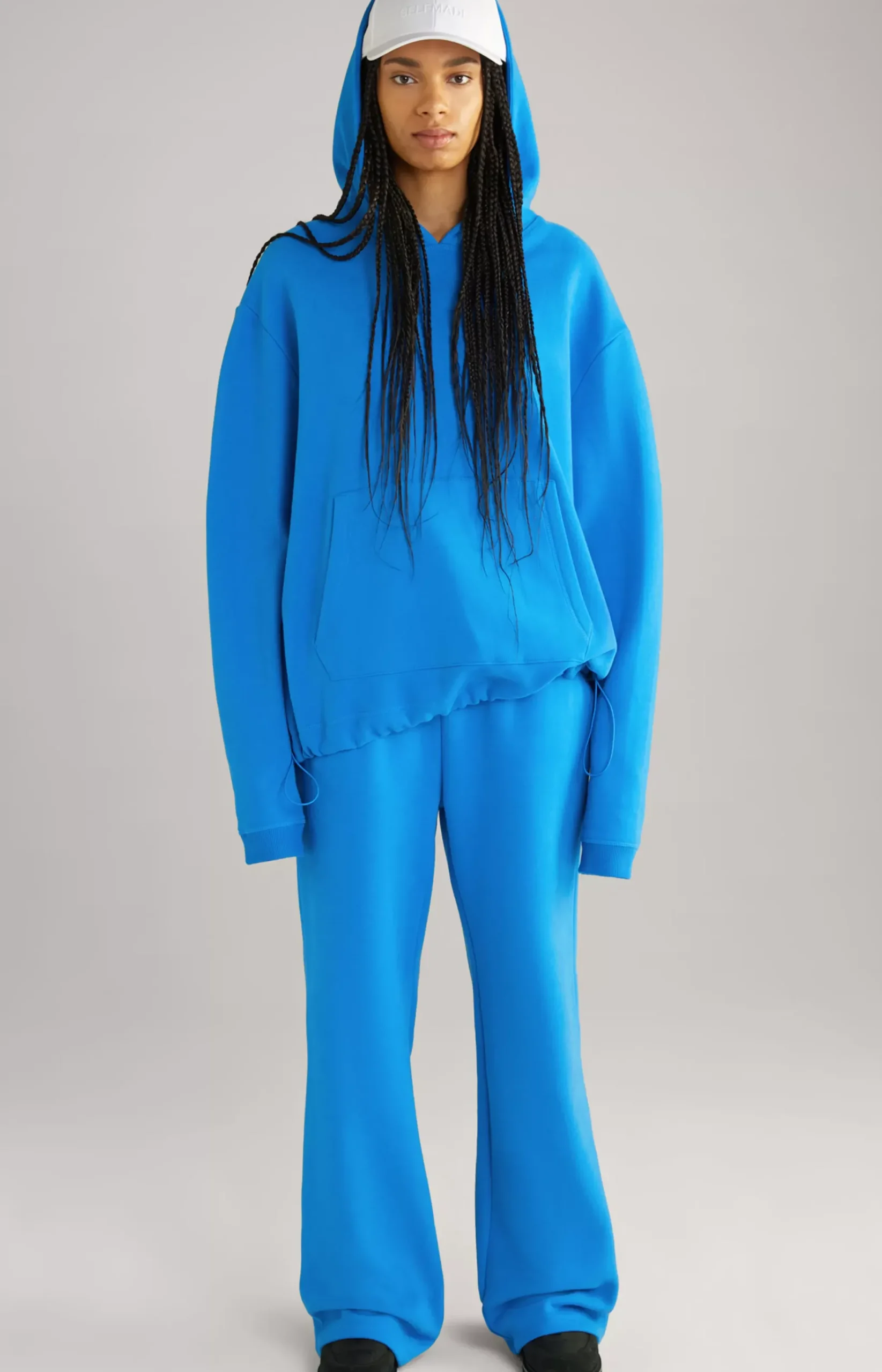 Unisex Cotton Hoodie in Blue