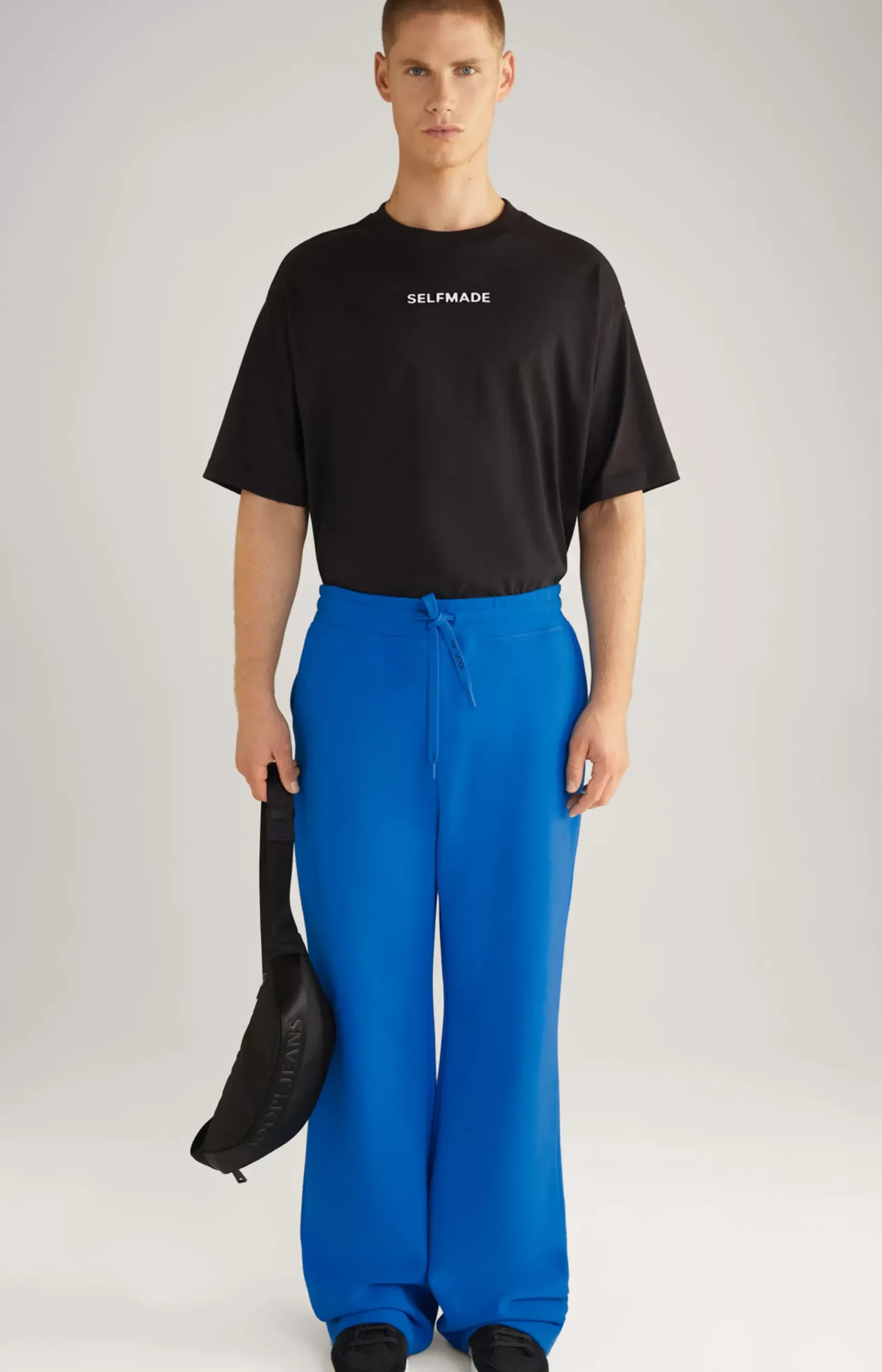 Unisex Cotton Jogging Pants in Blue