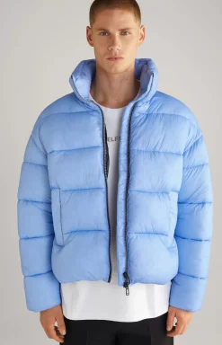 Unisex Quilted Jacket in Light Blue