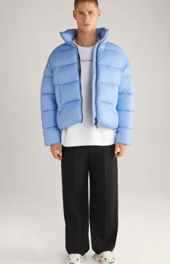 Unisex Quilted Jacket in Light Blue