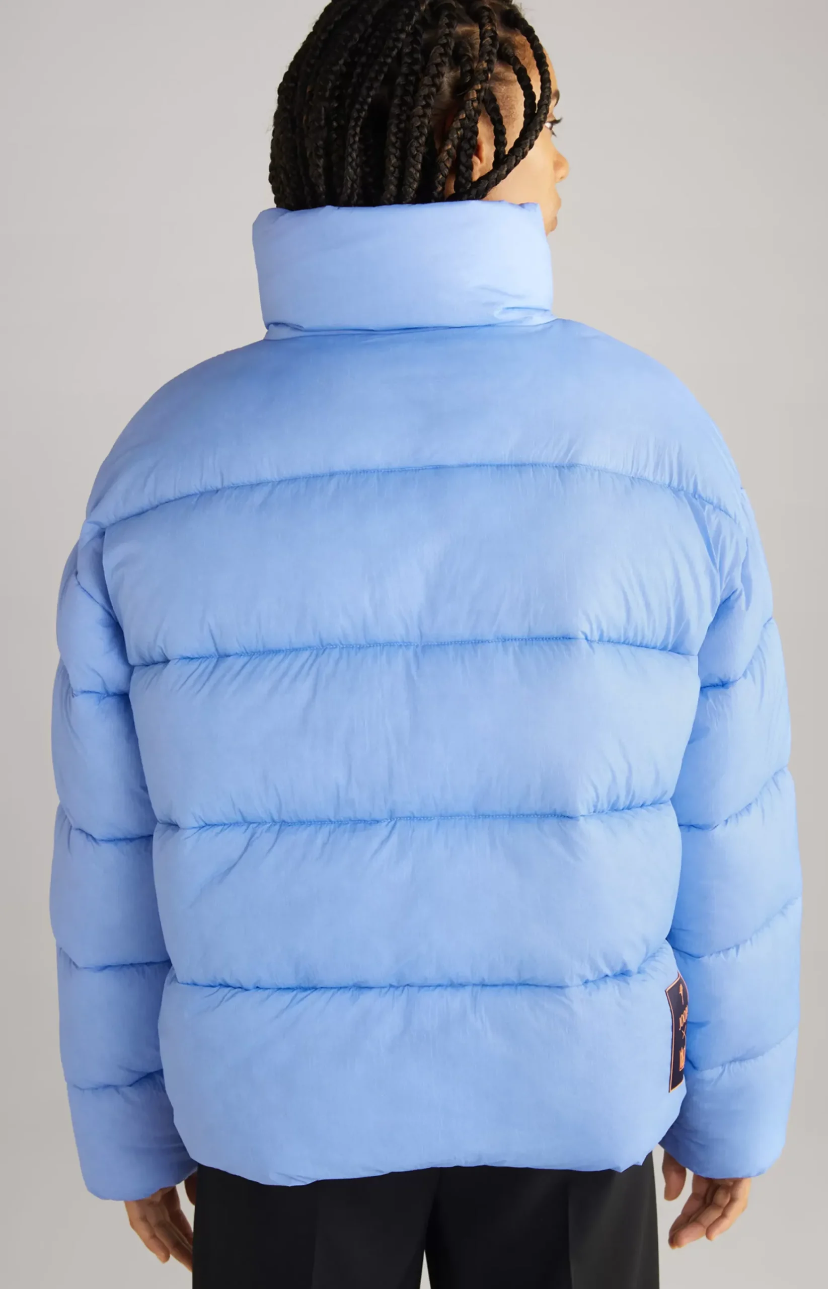 Unisex Quilted Jacket in Light Blue