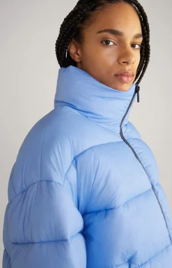 Unisex Quilted Jacket in Light Blue