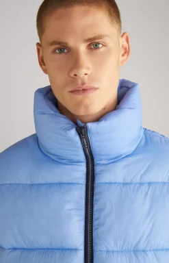 Unisex Quilted Jacket in Light Blue