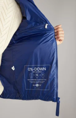 Vanor Quilted Nylon Waistcoat in Blue