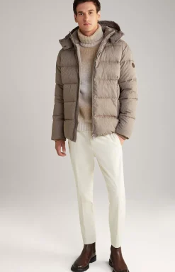 Vastos Quilted Jacket in Light Brown