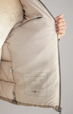Vastos Quilted Jacket in Light Brown