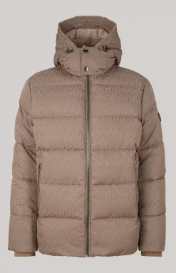 Vastos Quilted Jacket in Light Brown