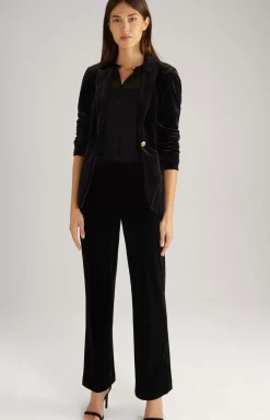 Velvet Blazer in Black