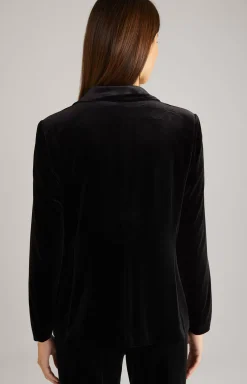 Velvet Blazer in Black