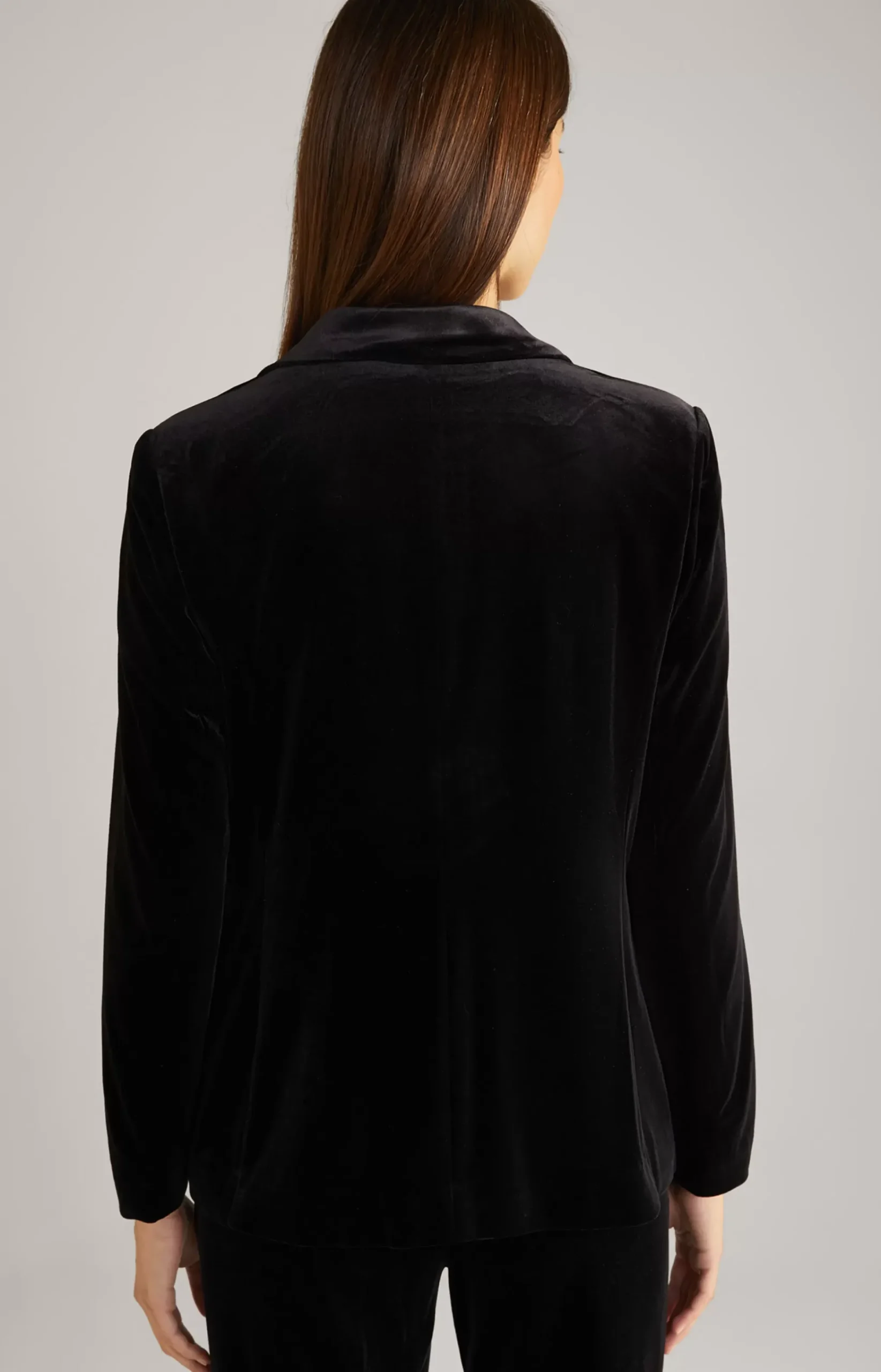 Velvet Blazer in Black