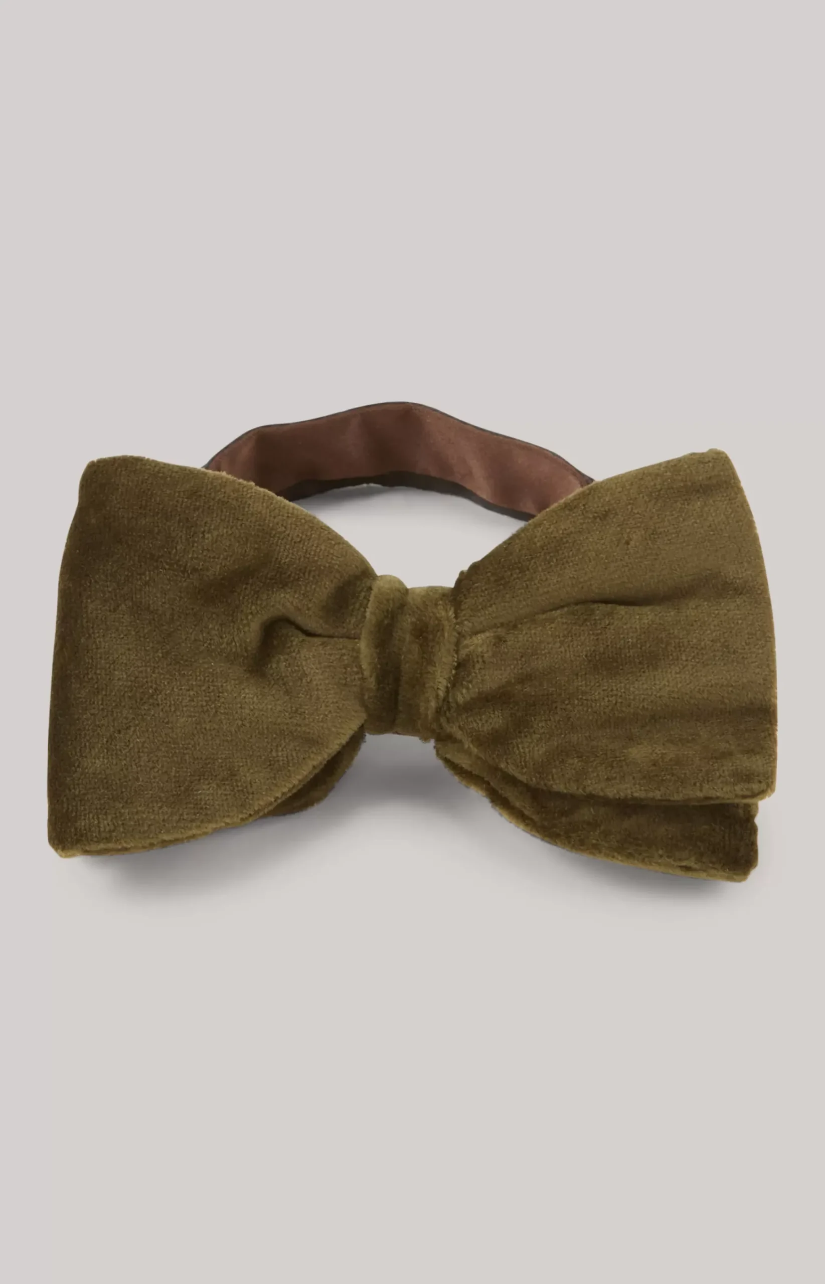 Velvet bow tie in dark green