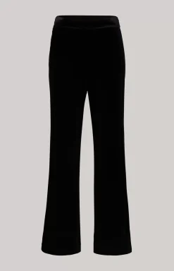 Velvet Trousers in Black
