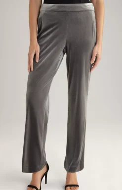 Velvet Trousers in Grey