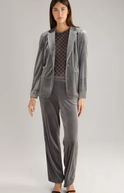Velvet Trousers in Grey