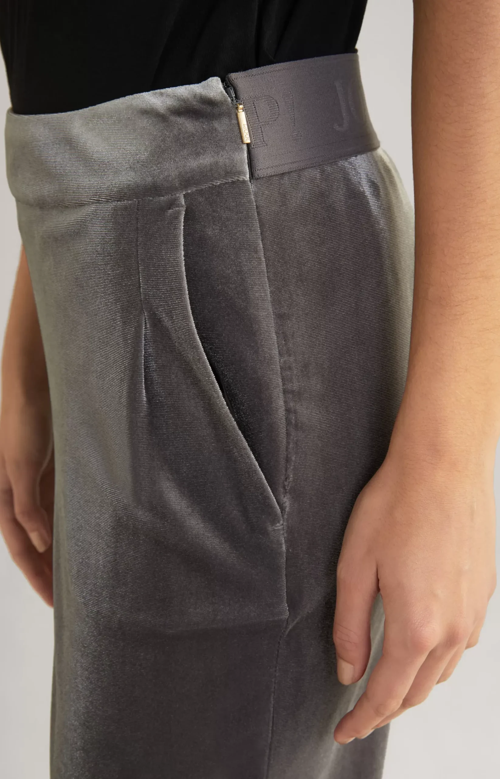 Velvet Trousers in Grey