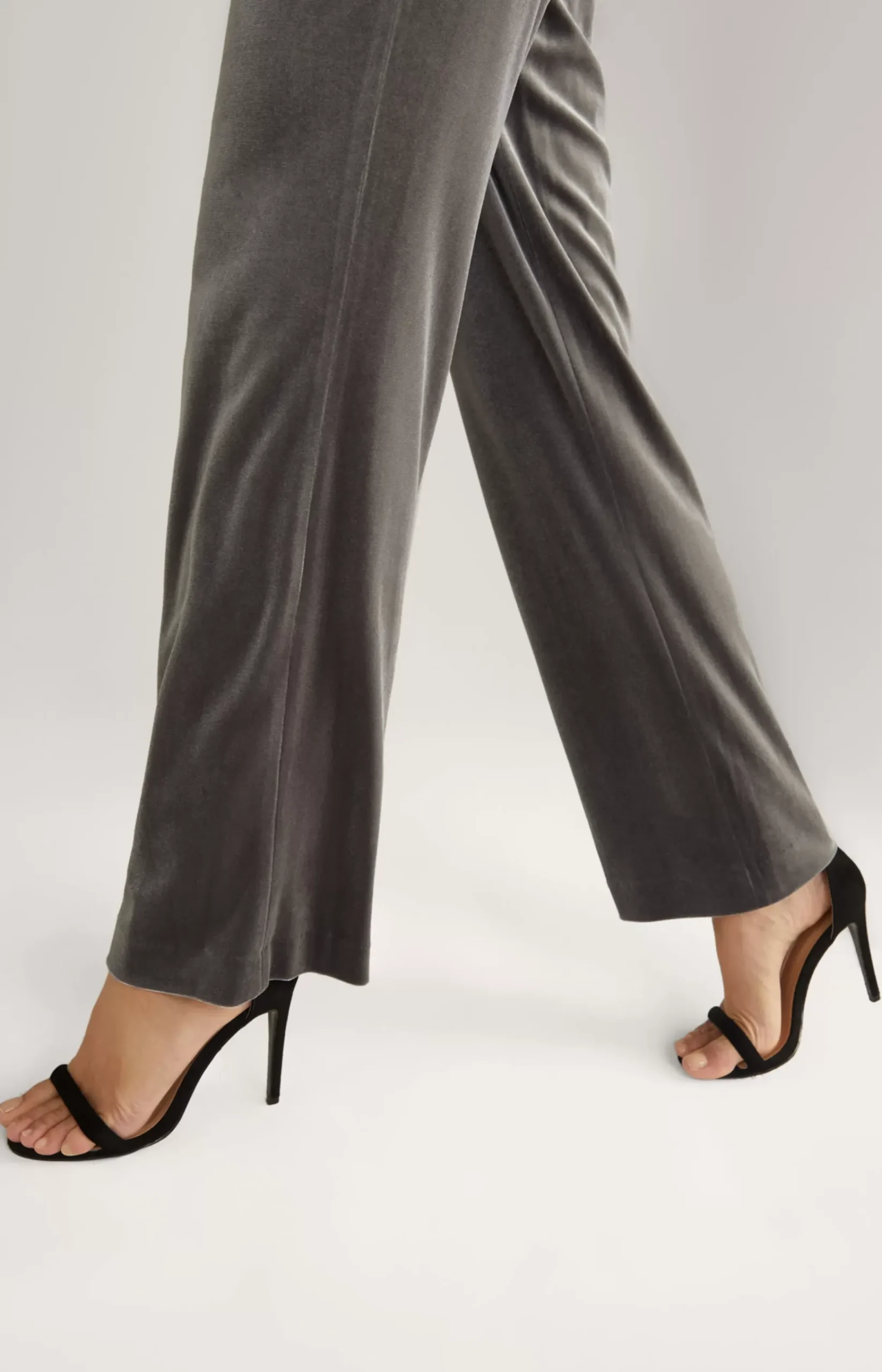 Velvet Trousers in Grey