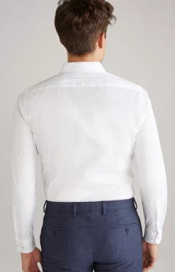 Victor Stretch Cotton Shirt in White