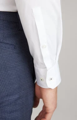 Victor Stretch Cotton Shirt in White