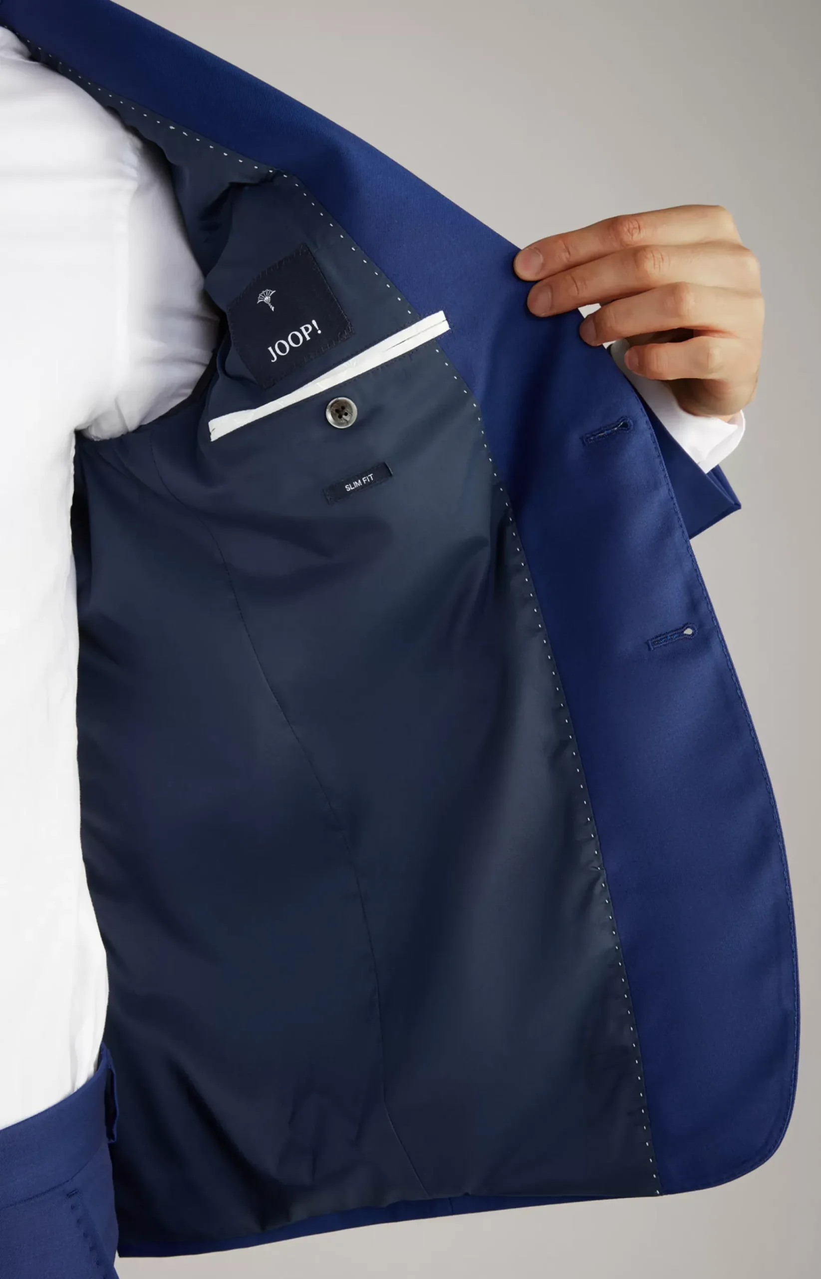 Virgin Wool Herby Modular Jacket in Blue